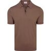Polo Suitable Knitted Polo Demi-Zip Dan Tabacco