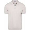 Polos sur Grenoble : Polo Suitable Knitted Polo Demi-Zip Dan Ecru