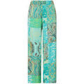 Pantalons sur Grenoble : Pantalon Liu Jo Pantalon en satin imprim&eacute; Vert