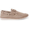 Chaussures bateau Pisamonas Chaussures Bateau Casual Tailles Hautes Toile Lav&eacute;e Marron