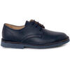Derbies enfant Pisamonas Chaussures Derbies De Ville Cuir Gar&ccedil;on Bleu