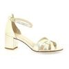 Sandales Sofia Costa Nu-pieds cuir Dor&eacute;