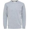 Pull Selected Wool Jumper New Coban - Medium Grey Melange