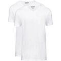 T-shirt Slater T-shirts Basiques Lot de 2 Col-V Blanc Grenoble