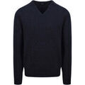 Pull William Lockie Pull Laine d'Agneau Col-V Marine