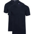 Tee-shirts sur Grenoble : T-shirt Alan Red T-Shirts Vermont Col-V Marine (Lot de 2)