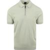 T-shirt Suitable Polo Vert Clair Demi-Zip
