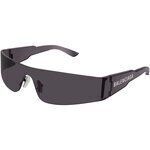 Lunettes de soleil Balenciaga BB0041S Lunettes de soleil, Gris/Gris, 99 mm