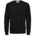 Pull Selected Noos Berg Crew Knit - Black