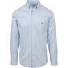 Chemise Gant Chemise Casual Poplin Bleu Clair
