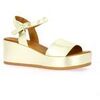 Sandales K.mary Nu pieds cuir lamin&eacute; Argent&eacute;