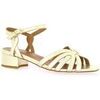 Sandales Sofia Costa Nu pieds cuir lamin&eacute; Argent&eacute;