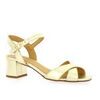 Sandales We Do Nu pieds cuir lamin&eacute; Argent&eacute;