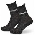 Chaussettes sur Grenoble : Chaussettes Ozabi Chaussettes Femme Lurex Message Humoristique 2143 NOIR