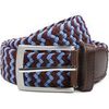 Ceinture Suitable Ceinture tiss&eacute;e Marron Bleu Multicolore