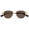 Lunettes de soleil Bottega Veneta bv1380s-001 Argent&eacute;