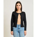 Gilets sur Grenoble : Gilet Yes Zee Haut femme en m&eacute;lange viscose Noir