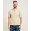 Polo Yes Zee T-shirt homme avec boutons et demi-col