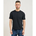 Tee-shirts sur Grenoble : T-shirt Yes Zee T-shirt basique homme en m&eacute;lange lin Noir