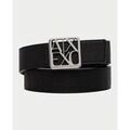Ceintures sur Grenoble : Ceinture EAX Ceinture femme avec boucle logot&eacute;e Noir
