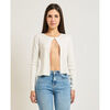 Gilet Yes Zee Haut femme en m&eacute;lange viscose Blanc