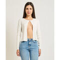 Gilets sur Grenoble : Gilet Yes Zee Haut femme en m&eacute;lange viscose Blanc