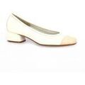 Chaussures &agrave; talons femme sur Grenoble : Chaussures escarpins Reqin's Ballerines cuir ecru/