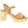 Sandales Eva Frutos Nu pieds cuir velours