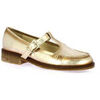 Mocassins Pao Nu pieds cuir lamin&eacute; Argent&eacute;