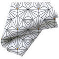 Serviettes de table Soleil D'Ocre Osiris Blanc 45x45 cm. . Maison & D&eacute;co> Serviettes de table.