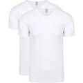 T-shirt Alan Red Vancouver T-shirt Organic Col-V Blanc Lot de 2