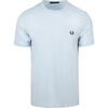 T-shirt Fred Perry T-shirt Ringer Bleu clair