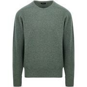 Pull William Lockie Pullover O-neck Lambswool Landscape Green