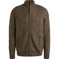 Gilets sur Grenoble : Gilet Vanguard Cardigan Structure Mix Laine Marron