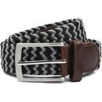 Ceinture Suitable Ceinture tiss&eacute;e Anthracite Noir Multicolore