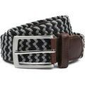 Ceintures sur Grenoble : Ceinture Suitable Ceinture tiss&eacute;e Anthracite Noir Multicolore