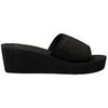 Mules Calvin Klein Jeans Chaussures compens&eacute;es Beach Wedge Slide noires Noir