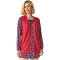 Gilet Daxon by - Gilet sans manches maille ajour&eacute;e Rose Grenoble