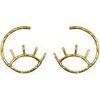 Boucles oreilles Les Reines Boucles d'oreilles Delphi dor&eacute;es multicolor