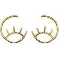 Boucles d'oreille sur Grenoble : Boucles oreilles Les Reines Boucles d'oreilles Delphi dor&eacute;es multicolor