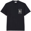T-shirt Lacoste T-shirt en jersey &eacute;pais brod&eacute; Confort premium et style &eacute;l&eacute;ga Noir