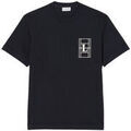 T-shirt Lacoste T-shirt en jersey &eacute;pais brod&eacute; Confort premium et style &eacute;l&eacute;ga Noir Grenoble