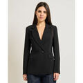 Vestes sur Grenoble : Veste Manila Grace Blazer tailleur &agrave; simple boutonnage pour femme Noir