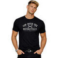 T-shirt Von Dutch T-shirt homme col rond en jersey 140grm imprim&eacute; devant Log5 Noir