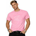 T-shirt Von Dutch T-shirt homme col rond en jersey 140grm imprim&eacute; devant Log6 Rose Grenoble