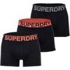 Cale&ccedil;ons Superdry Homme Cale&ccedil;on Paquet de 3 TRUNK TRIPLE PACK Noir