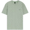 T-shirt BOSS T-shirt Porsche x d&eacute;contract&eacute; en jacquard de coton BOS Vert