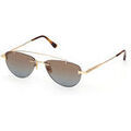 Lunettes sur Grenoble : Lunettes de soleil Tom Ford FT1356 ASTOR-02 Lunettes de soleil, Or/Marron, 55 mm Dor&eacute;