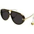 Lunettes sur Grenoble : Lunettes de soleil Bottega Veneta BV1273S Lunettes de soleil, Havana/Gris, 63 mm