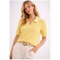 Pull Kebello Polo F, Jaune Grenoble